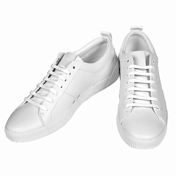 HUGO Herren Sneaker - Zero Tenn, Schnürung, Leder, Low, Logo Weiß EU 41 günstig online kaufen