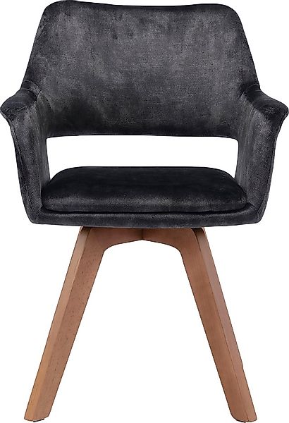 byLIVING Esszimmerstuhl »Klara«, (Set), 2 St., Samtstoff Velvet, 2er-Set, g günstig online kaufen