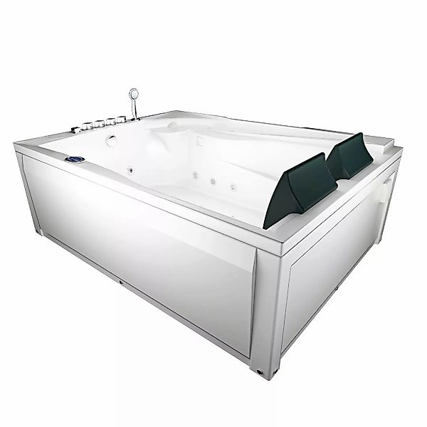 AquaVapore Whirlpool Pool Badewanne Wanne W12H-A 135x180cm Farblicht, Ring- günstig online kaufen