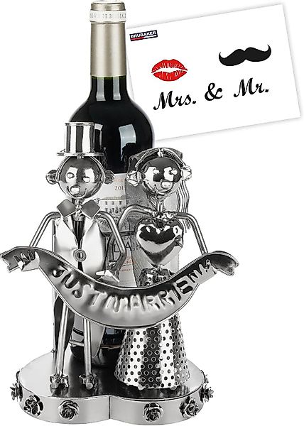 BRUBAKER Weinflaschenhalter Just Married Brautpaar - günstig online kaufen