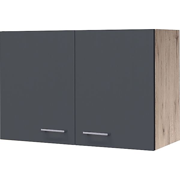Flex-Well Exclusiv Küchen-Oberschrank Morena 80cm Basaltgrau matt-San Remo günstig online kaufen