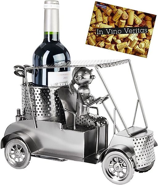 BRUBAKER Weinflaschenhalter Flaschenhalter Golfspielerin in einem Golfcart günstig online kaufen