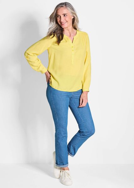 GOLDNER Schlupfbluse Elegante Viskosebluse mit V-Ausschnitt günstig online kaufen