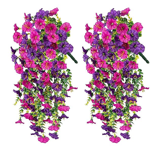 Kunstblumenstrauß 2 Stück Künstlich Hängende Blumen, günstig online kaufen
