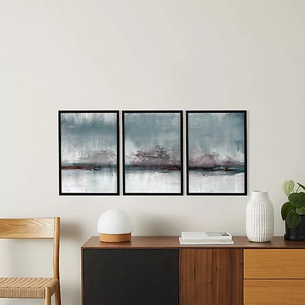 Dan Hobday 'Abstract Haze' 3 x gerahmte Kunstdrucke (A2) - MADE.com günstig online kaufen