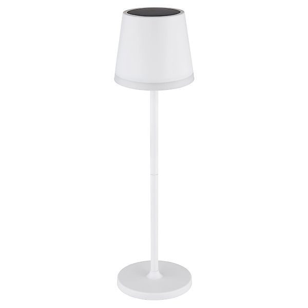 Globo Solarleuchte Metall 41 cm Weiß Matt günstig online kaufen