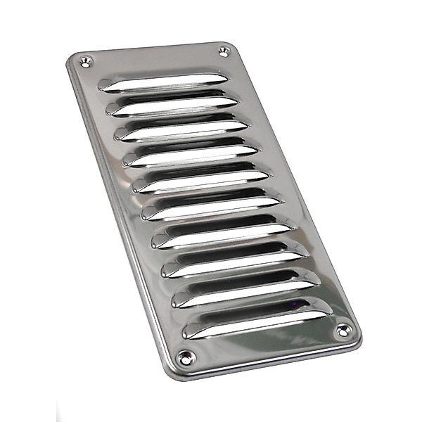 Häusler Edelstahl Lüftungsgitter LG-1122 L Lamellengitter 105 x 215 Abluftg günstig online kaufen