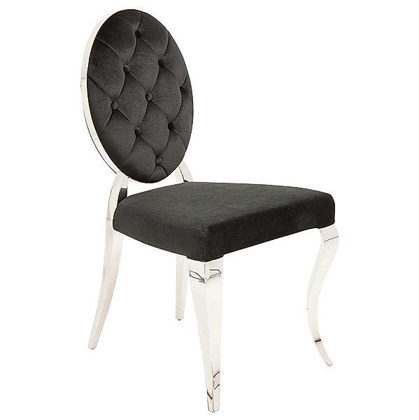 riess-ambiente Polsterstuhl MODERN BAROCK schwarz / günstig online kaufen