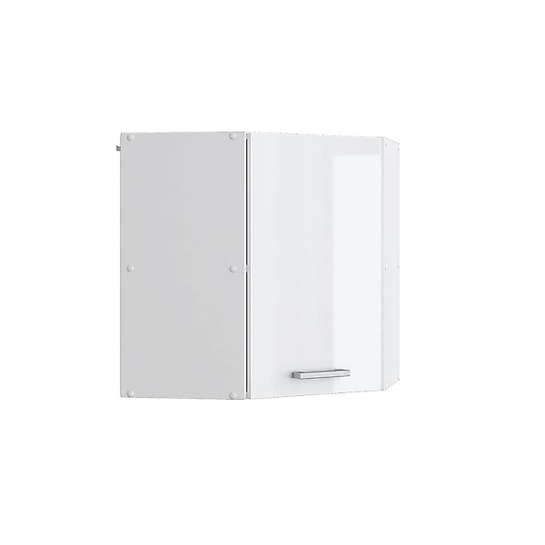 Vicco Eckhängeschrank R-Line, Weiß Hochglanz/Weiß, 57 günstig online kaufen
