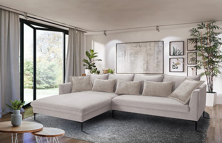 exxpo - sofa fashion Ecksofa "Piazza, elegant und edel, Designsofa mit toll günstig online kaufen