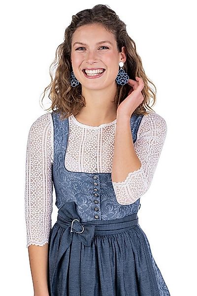 MarJo Dirndl Midi Dirndl 2tlg. - JOSEPHINE - blaugrau günstig online kaufen