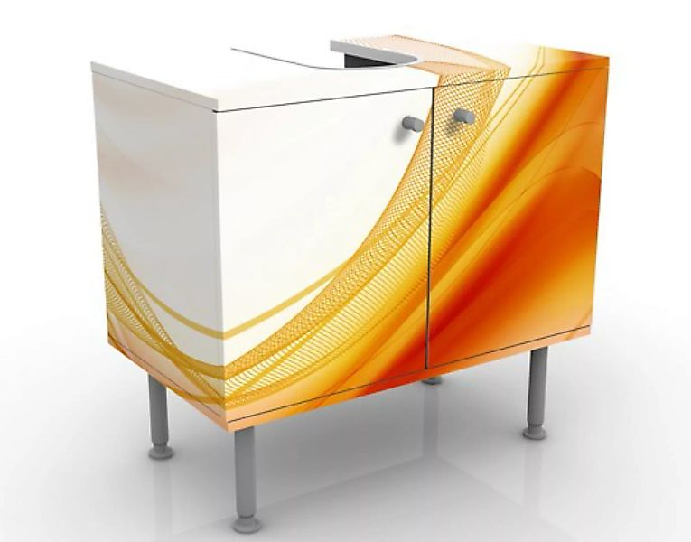 Waschbeckenunterschrank Kunstdruck Orange Dust günstig online kaufen