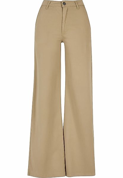 URBAN CLASSICS Chinos "Urban Classics Damen Ladies High Waist Wide Leg Chin günstig online kaufen