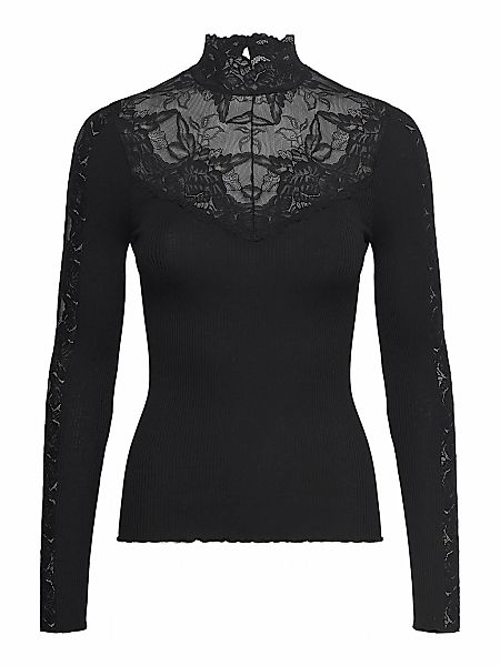 rosemunde Langarmshirt "Beatha silk shirt" mit Spitze, feminin, bequem, wei günstig online kaufen