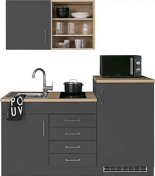 HELD MÖBEL Pantryküche »Mali«, Breite 160 cm, mit E-Geräten günstig online kaufen