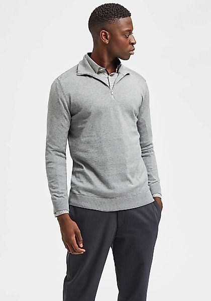 SELECTED Troyer "SLHBERG HALF ZIP CARDIGAN NOOS" Baumwolle, regular fit günstig online kaufen