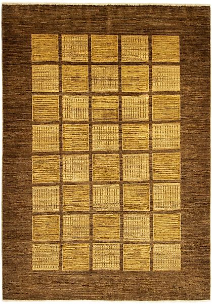 morgenland Wollteppich »Ziegler Modern Teppich handgeknüpft gold«, rechteck günstig online kaufen