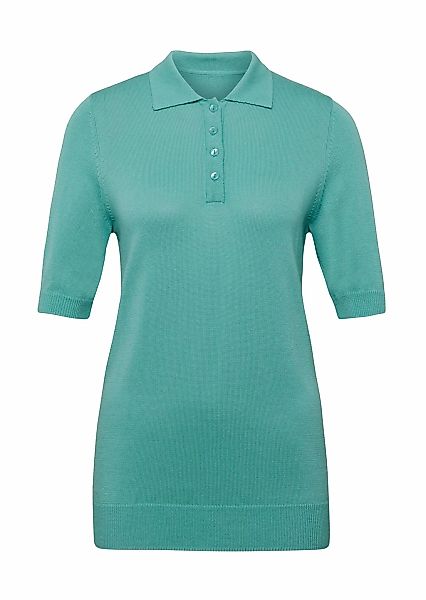 GOLDNER Kurzarmpullover "Kurzarm Strickpullover mit adrettem Kragen" günstig online kaufen