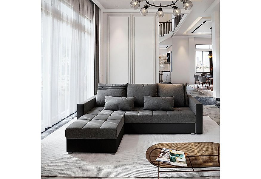Masseno Ecksofa KOS PIK mit Schlaffunktion L-Form, Sofa mit Bettkasten günstig online kaufen