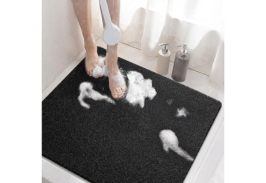 LuxusKollektion Badaccessoire-Set Duschmatte Antirutschmatte Schwarz 60 x 6 günstig online kaufen