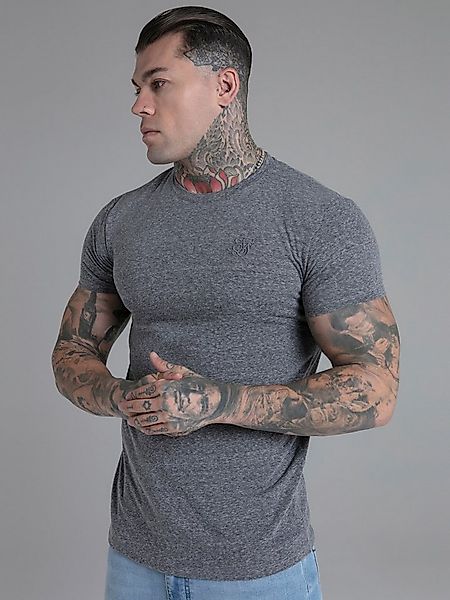 Siksilk T-Shirt SikSilk Herren Dunkelgrau Marl T-Shirt günstig online kaufen