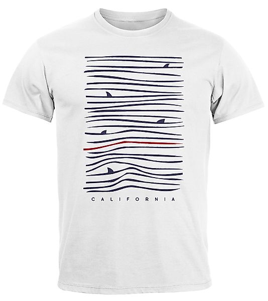 Neverless Print-Shirt Herren T-Shirt Frontprint Minimalismus günstig online kaufen