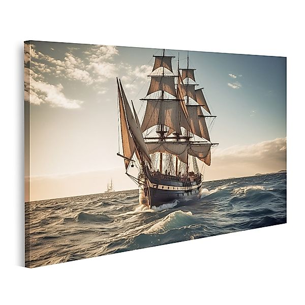 islandburner Leinwandbild Segelschiff Segeln Meer Segelschiffe günstig online kaufen