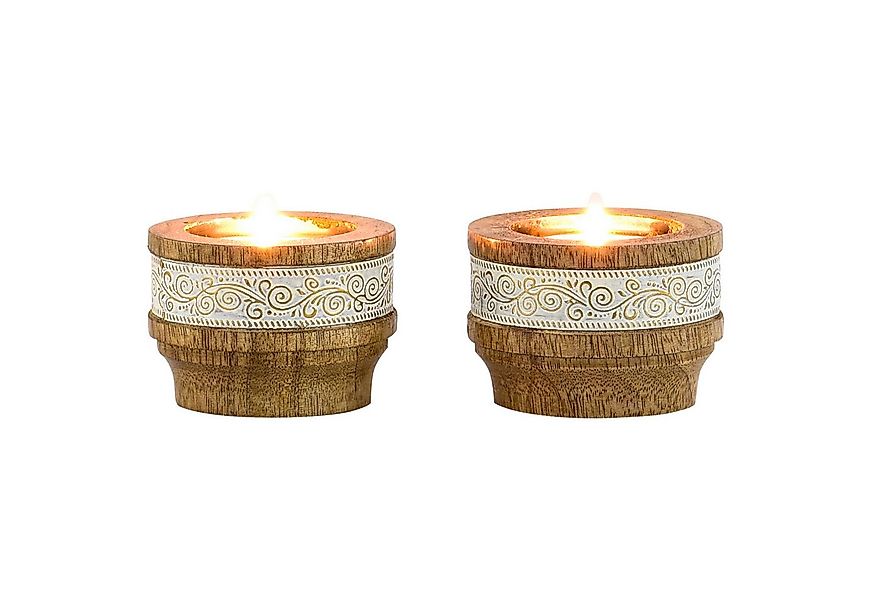 Marrakesch Orient & Mediterran Interior Tischkerzenhalter 2er Set Boho Deko günstig online kaufen