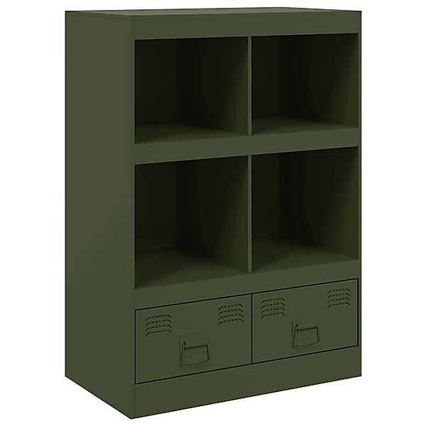 vidaXL Highboard Olivgrün 67x39x95 cm Stahl 841803 günstig online kaufen