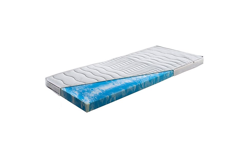 MeineMatratze24, Topper Aquasoft Gelschaum Maxi, 10 cm hoch, Gelschaum, Opt günstig online kaufen
