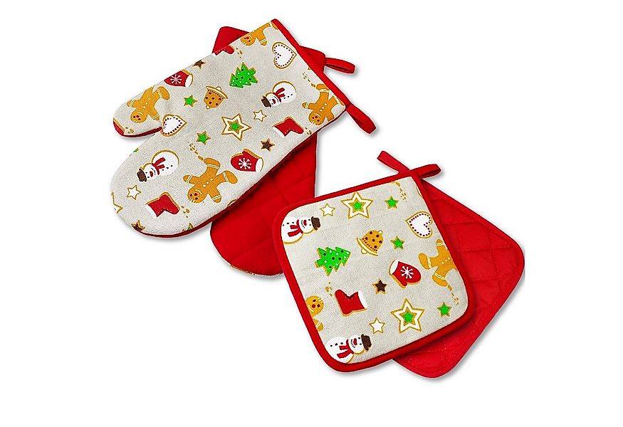 Delindo Lifestyle Topfhandschuhe und Topflappen, Ofenhandschuhe, (4-tlg), H günstig online kaufen