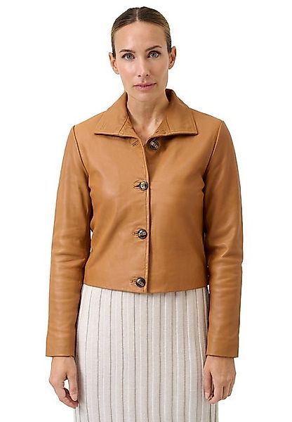 RICANO Lederjacke Juliette Lederjacke mit Stehkragen und Knopfverschluss günstig online kaufen