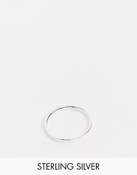 ASOS DESIGN – Schmaler Ring aus Sterlingsilber günstig online kaufen