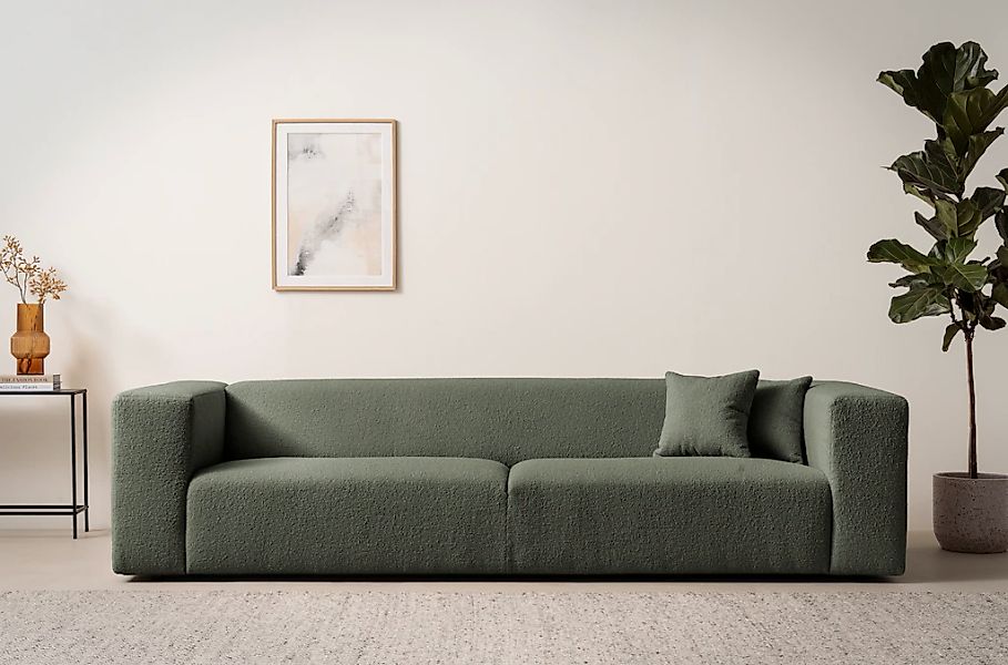 andas 3-Sitzer "BAKELS, Couch in Cord oder Boucle-Stoff, Sofa im modernen D günstig online kaufen