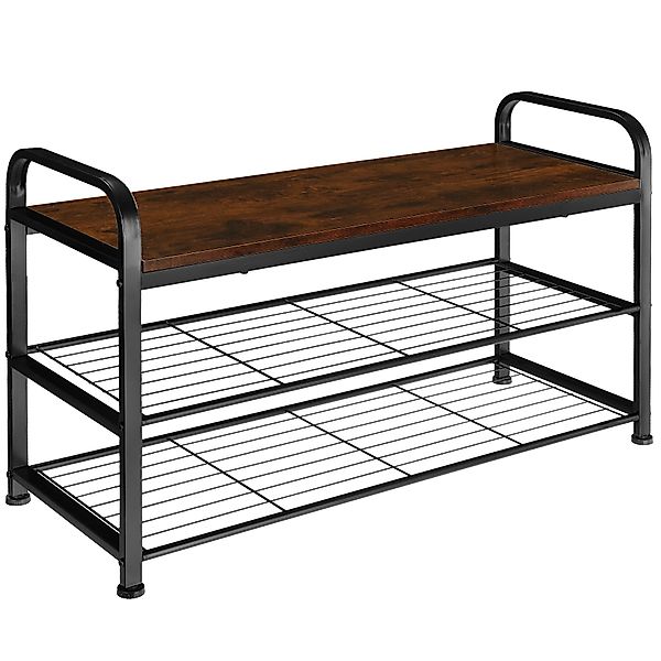 tectake Schuhregal Schuhschrank Southampton 91x36x55cm, Set günstig online kaufen