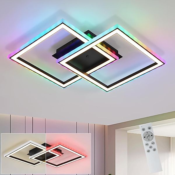 Nettlife LED Deckenleuchte Schlafzimmer RGB Dimmbar günstig online kaufen