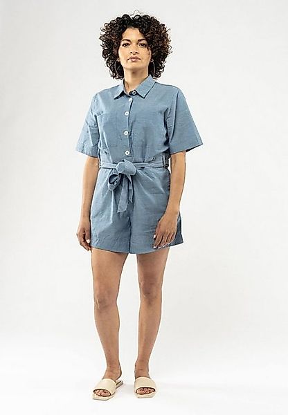 MELA Jumpsuit Kurzer Jumpsuit SANELA Breite Knopfleiste günstig online kaufen