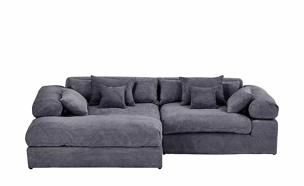 smart Ecksofa in trendigem Cordstoff Lianea ¦ grau ¦ Maße (cm): B: 291 H: 8 günstig online kaufen