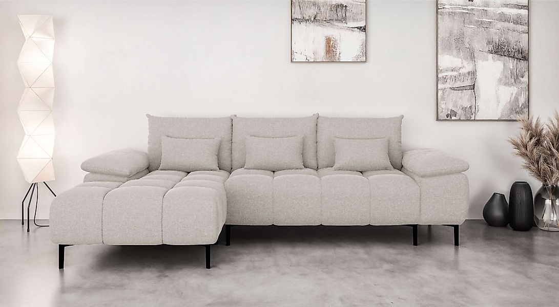 Home affaire Ecksofa "DROMARA Schlafsofa mit Bettkasten, Maße: B/T/H 277/14 günstig online kaufen