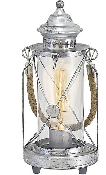 EGLO Tischleuchte BRADFORD Tischlampe, E27, IP20, Stahl und Glas, Vintage, günstig online kaufen