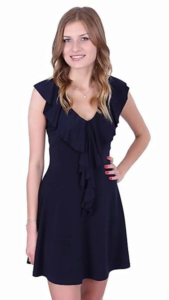 Sarcia.eu Minikleid Sexy Mini Kleid mit V-Ausschnitt und Rüschen A-Linie Du günstig online kaufen