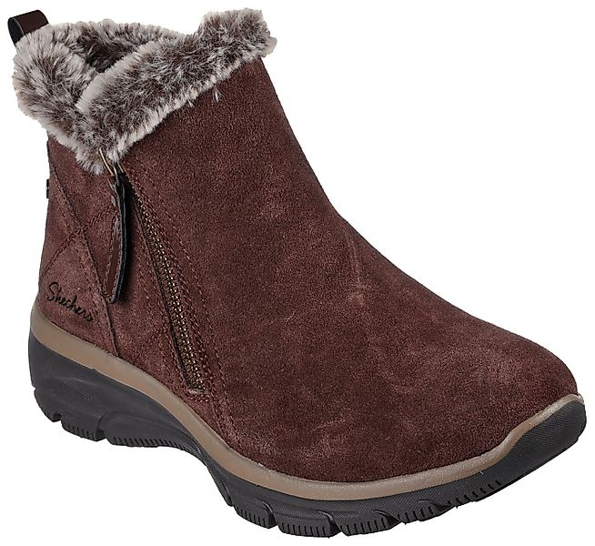 Skechers EASY GOING - HIGH ZIP Winterboots Winterschuh mit Fellimitatkragen günstig online kaufen