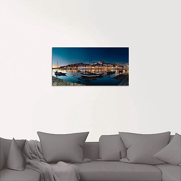 Artland Glasbild "Porto - Nachtpanorama", Europa, (1 St.), in verschiedenen günstig online kaufen