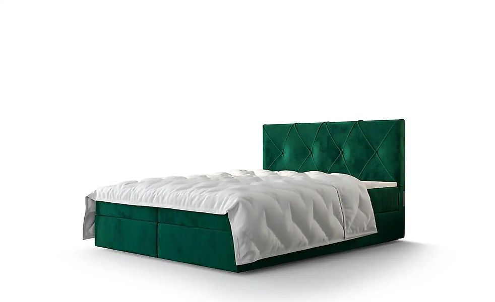 Boxbett mit Stauraum Altea ¦ grün ¦ Maße (cm): B: 200 H: 102 Betten > Komfo günstig online kaufen