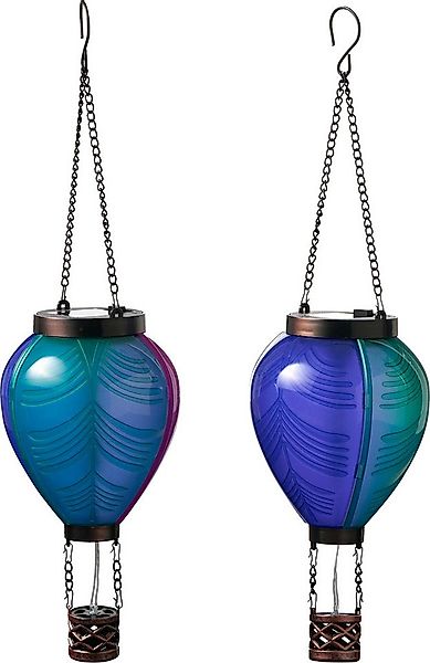 Northpoint LED-Hängeleuchte mit Solarpanel Laterne Heißluftballon Windlicht günstig online kaufen