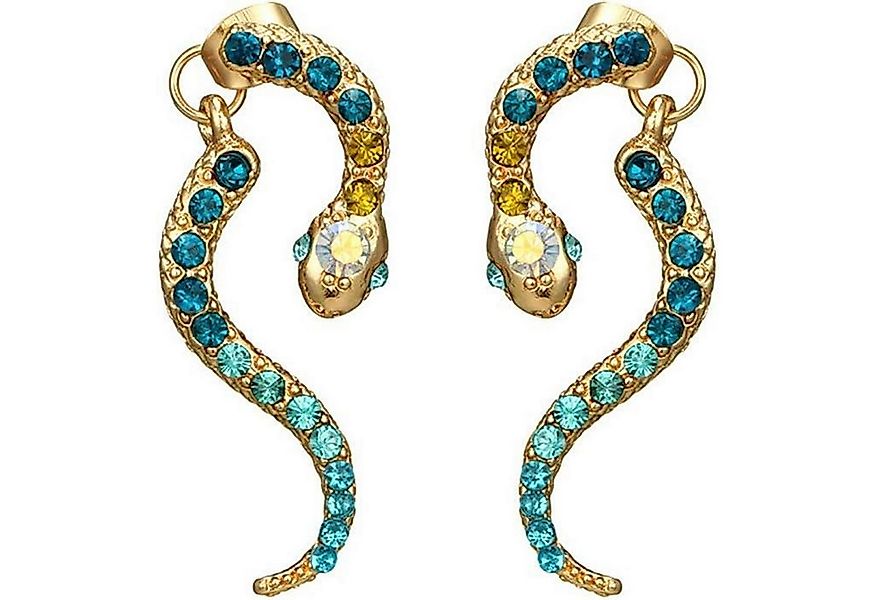 LuxusKollektion Schmuckset 925 Silber Gold Creolen hängende Ohrringe Abalon günstig online kaufen