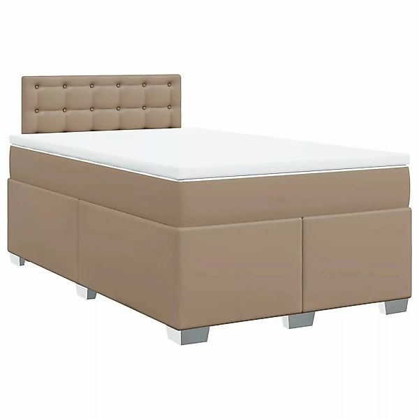 vidaXL Boxspringbett Matratze Cappuccino-Braun 120x190 cm Kunstleder2105712 günstig online kaufen