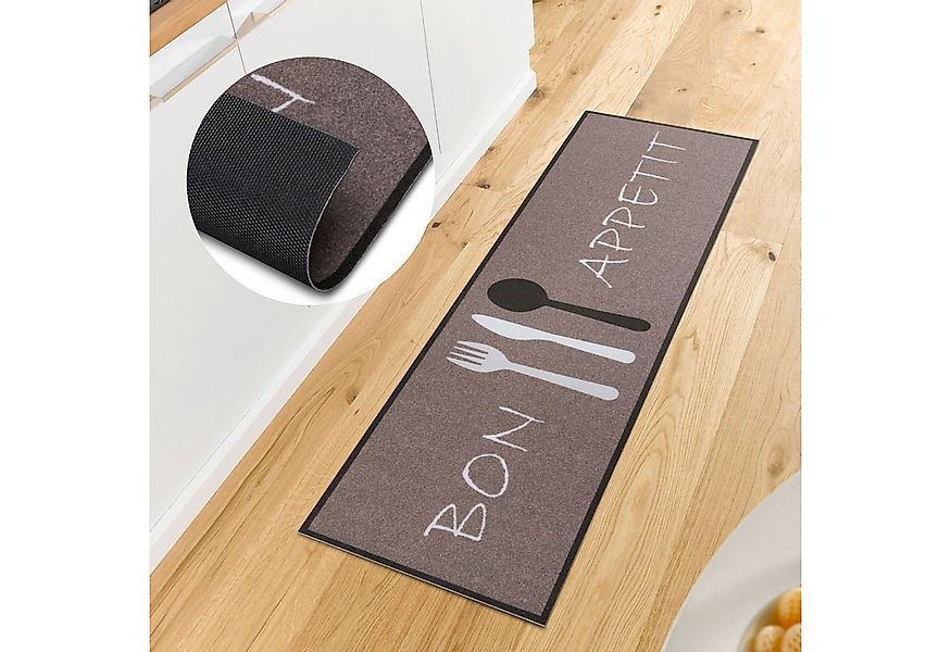 HANSE Home Küchenläufer Bon Appetit Cutlery, rechteckig, Höhe: 3 mm, Läufer günstig online kaufen