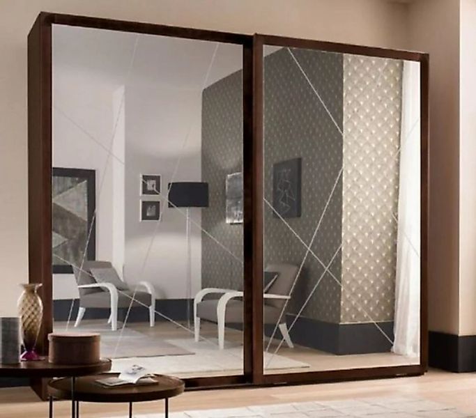 Casa Padrino Kleiderschrank Luxus Schlafzimmerschrank Braun 295 x 67 x H. 2 günstig online kaufen