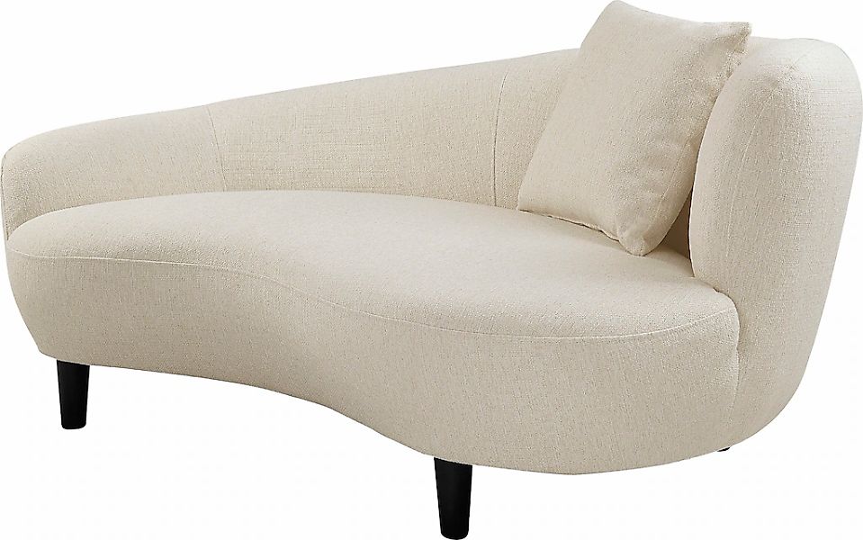 ATLANTIC home collection Chaiselongue "Olivia", Nierenform-Sofa mit Zierkis günstig online kaufen